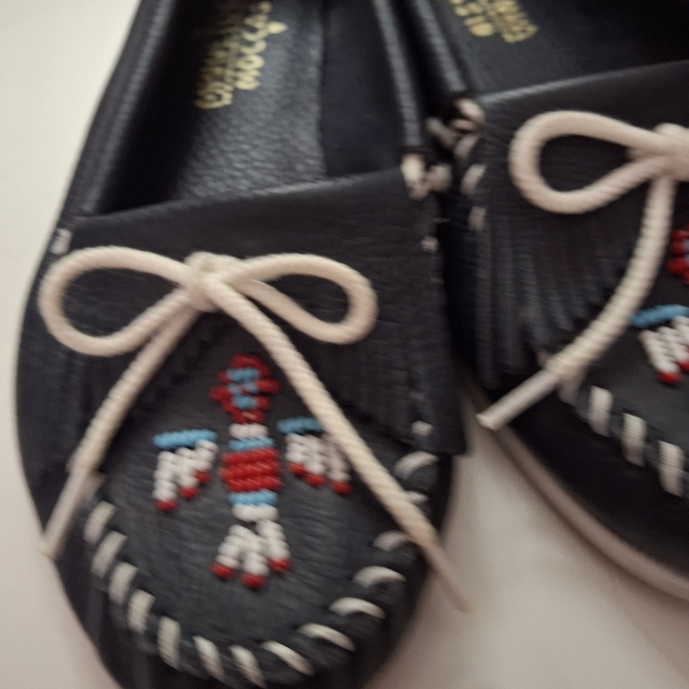 Minnetonka Leather Moccasins - Picture 2 of 10